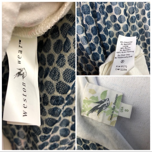 Anthropologie Weston Wear Frothed Dot Dress - Picture 7 of 8